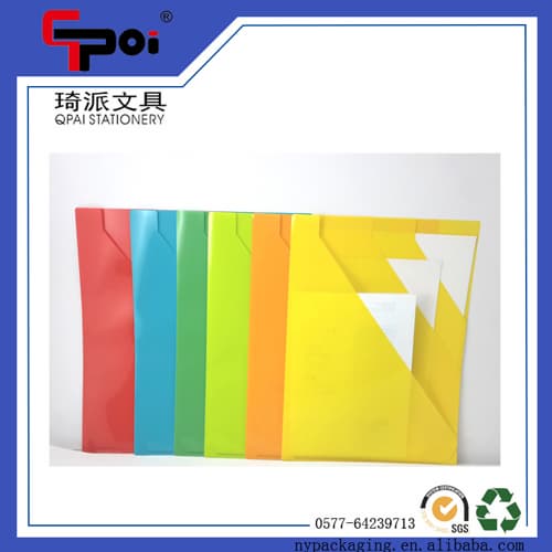 A4 Loose Paper Customized Translucent L shaped File Folder
